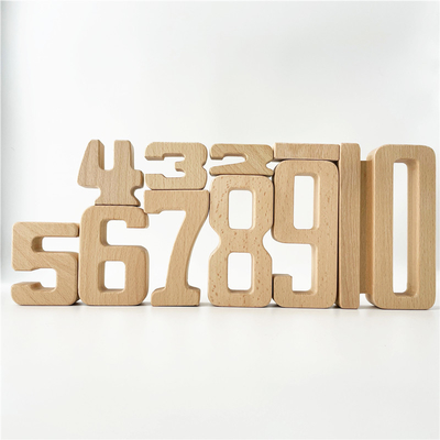 Van het de Wiskunde Digitale Speelgoed van aantalBouwstenen het Houten van het de Babysaldo van het Blokjenga Toy Montessori Educational Natural Wood Speelgoed FO