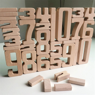 Van het de Wiskunde Digitale Speelgoed van aantalBouwstenen het Houten van het de Babysaldo van het Blokjenga Toy Montessori Educational Natural Wood Speelgoed FO