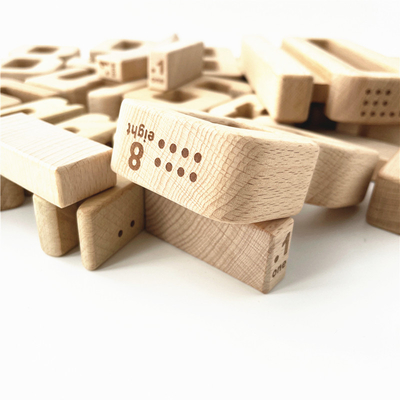 Van het de Wiskunde Digitale Speelgoed van aantalBouwstenen het Houten van het de Babysaldo van het Blokjenga Toy Montessori Educational Natural Wood Speelgoed FO