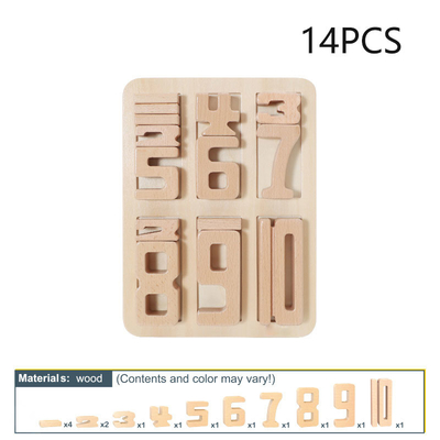 Van het de Wiskunde Digitale Speelgoed van aantalBouwstenen het Houten van het de Babysaldo van het Blokjenga Toy Montessori Educational Natural Wood Speelgoed FO