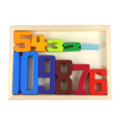 Van het de Wiskunde Digitale Speelgoed van aantalBouwstenen het Houten van het de Babysaldo van het Blokjenga Toy Montessori Educational Natural Wood Speelgoed FO