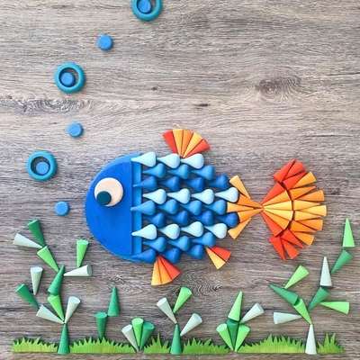 Houten Regenboog Losse Delen Kleurrijke Montessori voor Peuterbaby