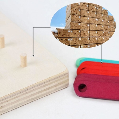 Van de spijkerraad Geometrisch Houten Vroeg Toy Toy Jigsaw Board Game Child het Onderwijs Onderwijs Houten Onderwijs van het Raadselmontessori