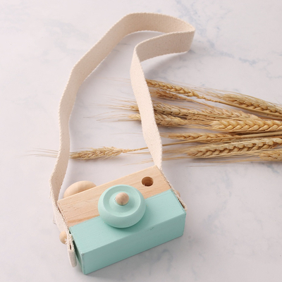 Maak tot 1Pc Houten Babyspeelgoed Speelgoed van Montessori van Camera het Houten Tegenhangers voor Huidige de Verzorgingsgift van Jonge geitjes Houten Diy vormen