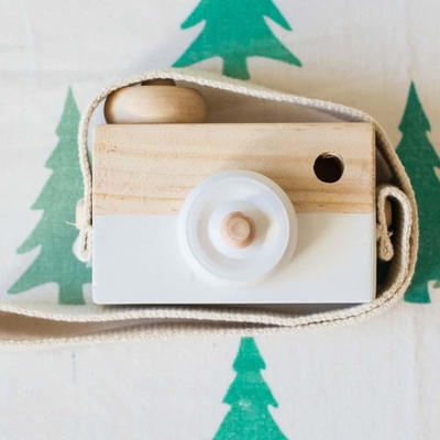 Maak tot 1Pc Houten Babyspeelgoed Speelgoed van Montessori van Camera het Houten Tegenhangers voor Huidige de Verzorgingsgift van Jonge geitjes Houten Diy vormen