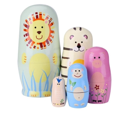 Houten Russische Doll Met de hand gemaakte de Kinderengiften van Matryoshka