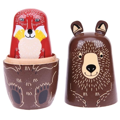 Houten Russische Doll Met de hand gemaakte de Kinderengiften van Matryoshka