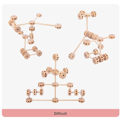 3D Houten Bouwstenen Toy Creative DIY van het Conceptfort voor Kinderen