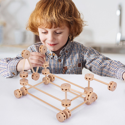 3D Houten Bouwstenen Toy Creative DIY van het Conceptfort voor Kinderen