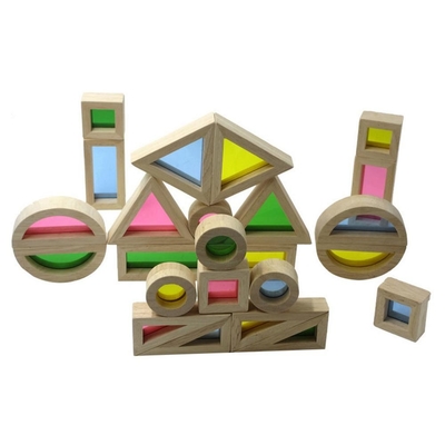 Acryl Onderwijs24pcs-RegenboogBouwstenen voor Jonge geitjesgift