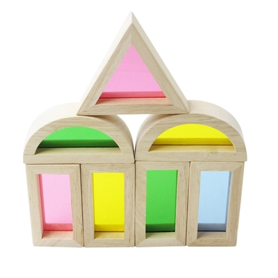 Acryl Onderwijs24pcs-RegenboogBouwstenen voor Jonge geitjesgift