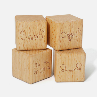 20pcs van het de Blokkenspeelgoed van beukburlywood Houten het Leren van Montessori Natuurlijk Onderwijs