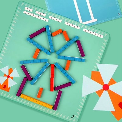Rekenkundige Puzzel Houten voor Kind die vroeg het Logische Denken leren