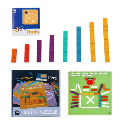 Rekenkundige Puzzel Houten voor Kind die vroeg het Logische Denken leren
