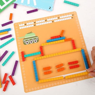 Rekenkundige Puzzel Houten voor Kind die vroeg het Logische Denken leren