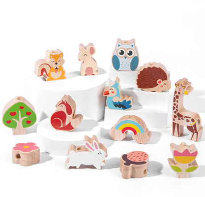 Houten Dierlijk Saldo die Spel Natuurlijke Boom Toy For Preschool stapelen