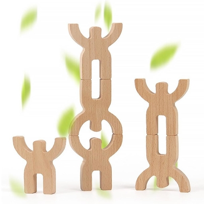 Het rond gemaakte Houten Speelgoed van het Vormraadsel om het Logicakarakter te verbeteren