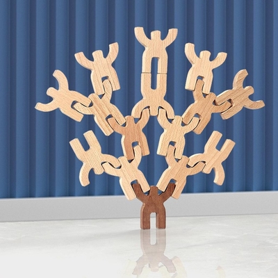 Het rond gemaakte Houten Speelgoed van het Vormraadsel om het Logicakarakter te verbeteren