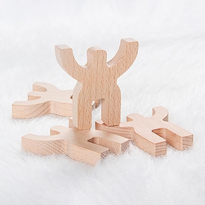 Het rond gemaakte Houten Speelgoed van het Vormraadsel om het Logicakarakter te verbeteren