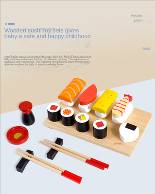 Verlichting van het de Sushi Vroege Onderwijs van de simulatie de Houten Miniatuurkeuken Vastgestelde