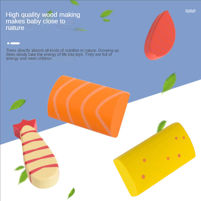 Verlichting van het de Sushi Vroege Onderwijs van de simulatie de Houten Miniatuurkeuken Vastgestelde