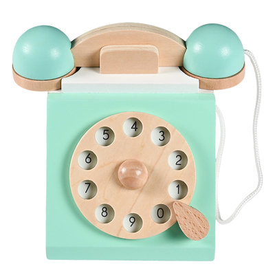 De Onvolledige Houten Ambachten Interactieve Vroege Edcuation van de wijzerplaattelefoon voor Jonge geitjes