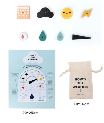 De houten Raad van Weerstationtoy weather forecast holiday calendar