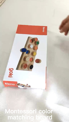 Montessori Sensorische/Tastbare van de de Babykleur van de Opleidingshulp het Geheugen Passende Aanraking