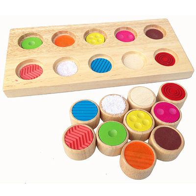 Montessori Sensorische/Tastbare van de de Babykleur van de Opleidingshulp het Geheugen Passende Aanraking