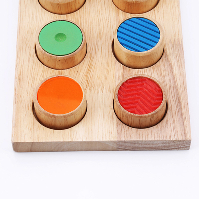 Montessori Sensorische/Tastbare van de de Babykleur van de Opleidingshulp het Geheugen Passende Aanraking