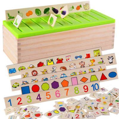 Houten Montessori-Wiskundige de Kennisclassificatie van het Babyspeelgoed