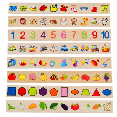 Houten Montessori-Wiskundige de Kennisclassificatie van het Babyspeelgoed