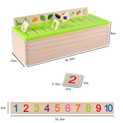 Houten Montessori-Wiskundige de Kennisclassificatie van het Babyspeelgoed