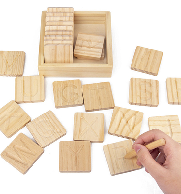 Houten Montessori-Word de Praktijkraad Pen Control Training van de Spellingsgroef