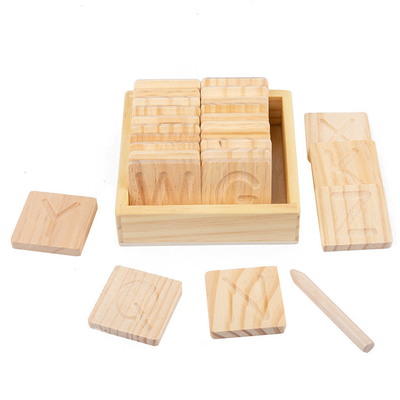 Houten Montessori-Word de Praktijkraad Pen Control Training van de Spellingsgroef