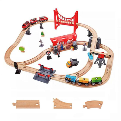 Spoor van het Spoortoy competible for all brands van de jonge geitjes het Houten Spoorweg Onderwijs