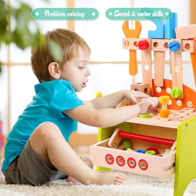 Houten van het de Interactiespel van het Ouderkind van de het Huissimulatie het Raadseldiy Stuk speelgoed