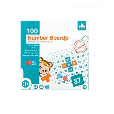 Honderd het Denken van Raadsmontessori Wiskundige Nummer van de Opleidingshulp 1 tot 100