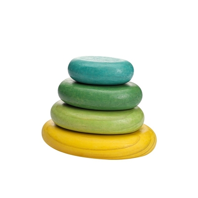 Gestapelde Evenwichtige Steen van baby de Houten Montessori Jenga Regenboog het Stapelen van Vrije BPA